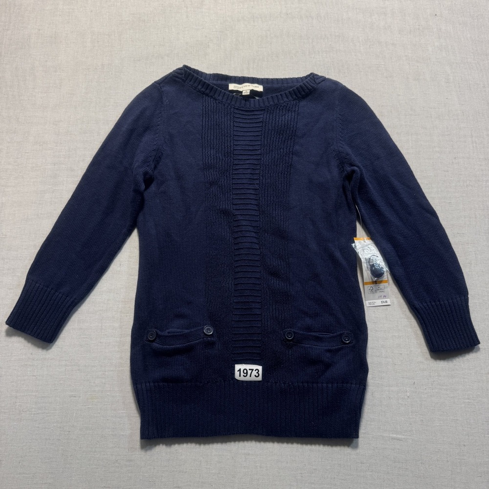Jones New York Sport Sweater Womens Small Navy Blue NEW